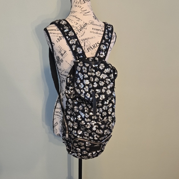 Floral Sequin Backpack - Picture 1 of 5